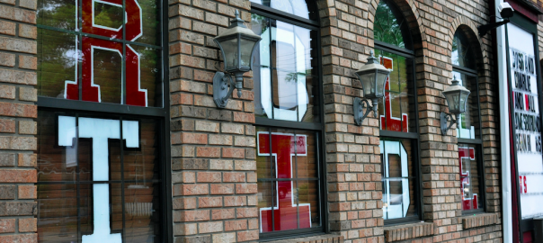 Windows with "Roll Tide" spelled out.